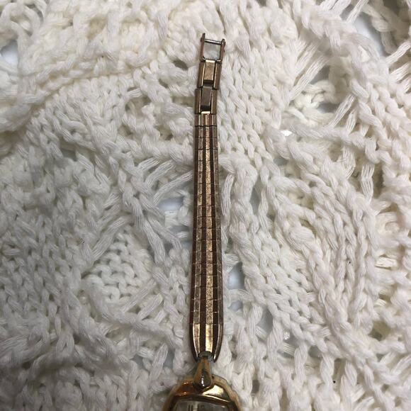 FOR PARTS Vintage Ladies Timex Gold Tone Bracelet 1/20 10k Gf Tops Watch Band - Picture 3 of 13